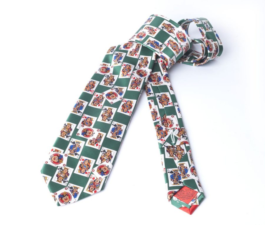 CARDS GREEN TIE