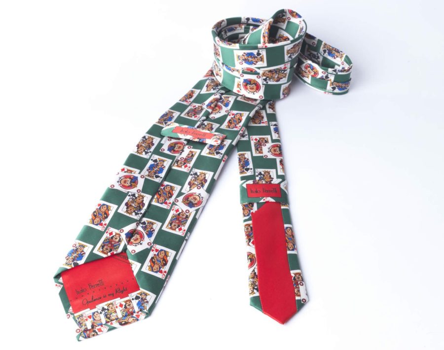 CARDS GREEN TIE