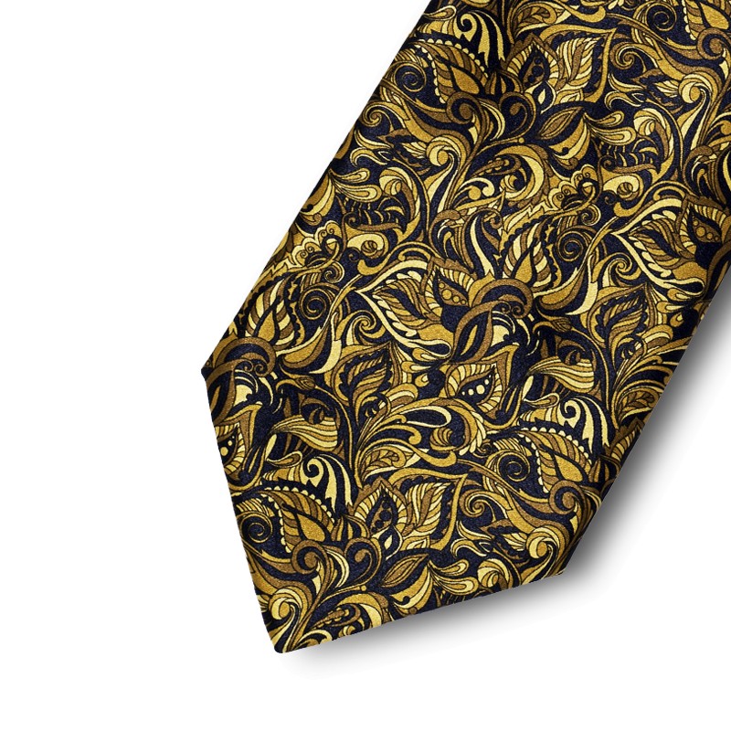 Floreal pattern tie