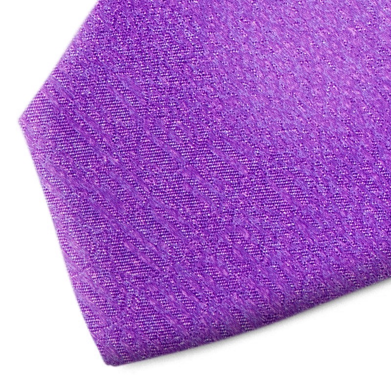 Violet patterned silk tie