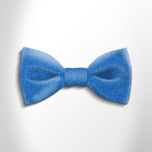 Turquoise patterned silk bow tie