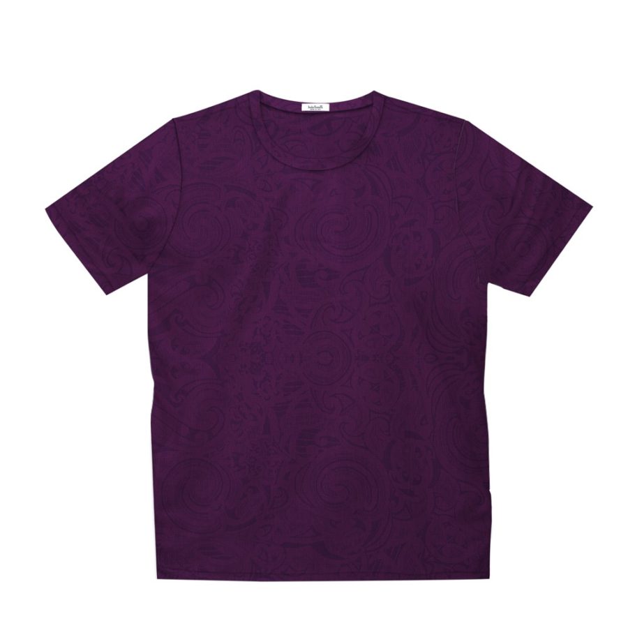 Short sleeve men’s cotton t-shirt purple 418076-04