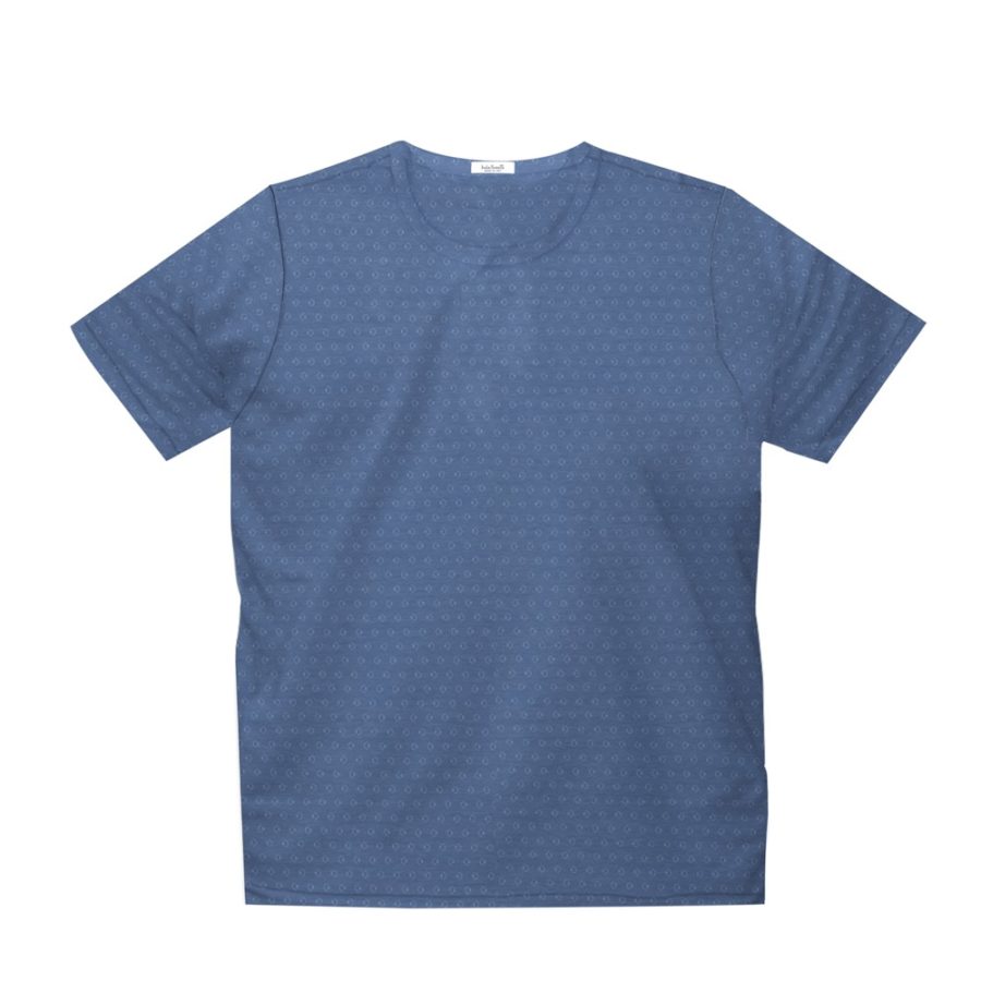 Short sleeve men’s cotton t-shirt light blue 418078-02