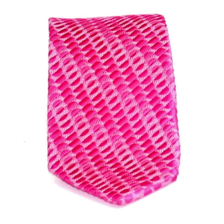 Sartorial PLEATED silk tie fluorescent pink 919001-001