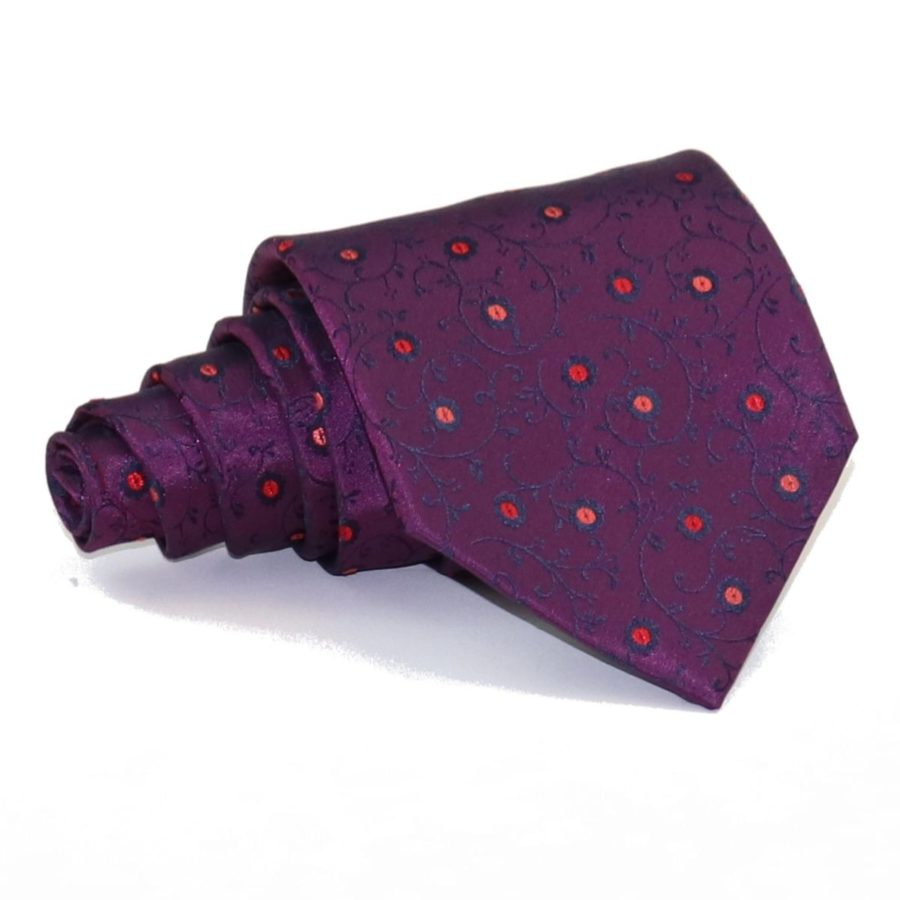 Tailored pleated silk necktie 419601-02