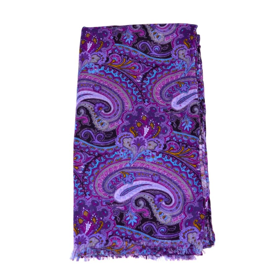 Sartorial and fringed scarf, 100% cashmere, made in Italy Size - 70 cm x 200 cm