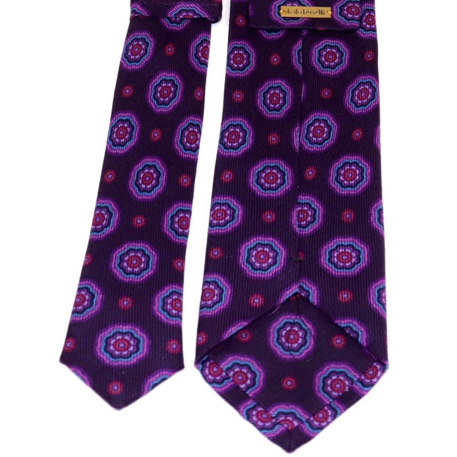 Tailored cashmere tie, multicolor, paisley print 919707-01