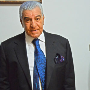 Zahi Hawass wears Italo Ferretti luxury necktie