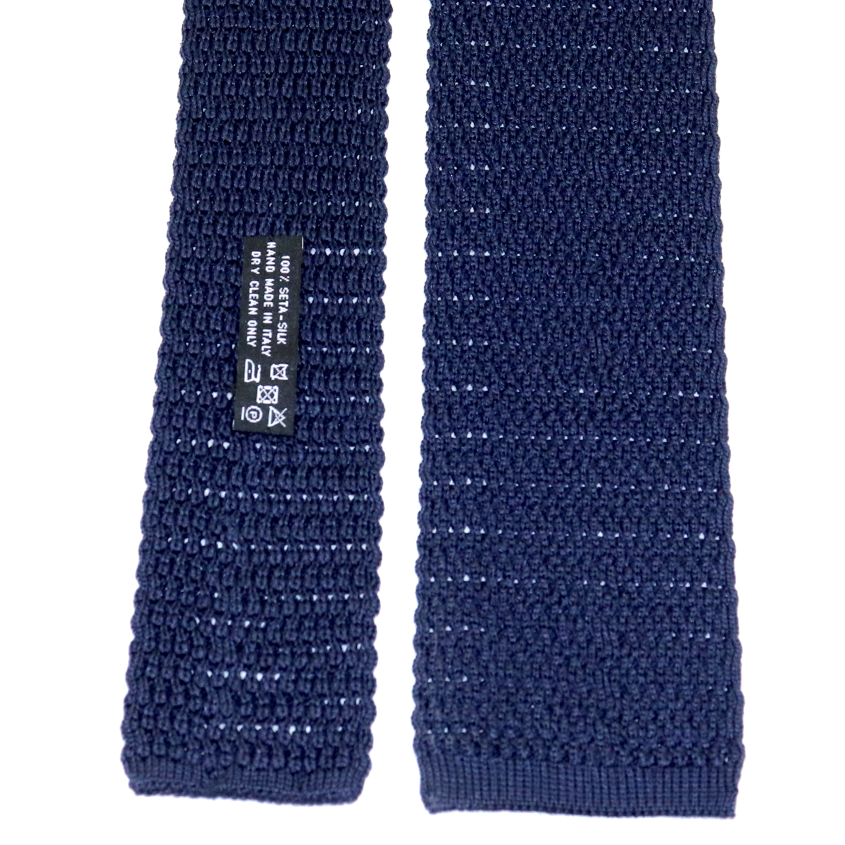 Monza Knit Navy Blue Bow Tie